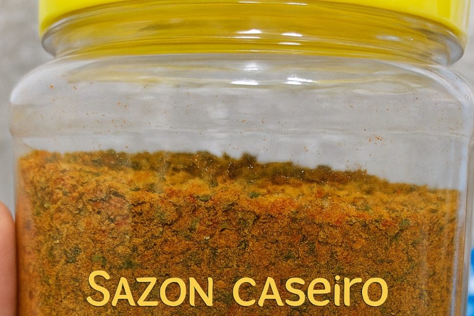 Sazon caseiro facil e cheio de sabor natural pra dizer adeus ao tempero industrializado!